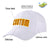 Custom White Crimson Baseball Cap Curved Eaves Hats Vintage Design for Men/Women/Youth