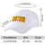 Custom White Crimson Baseball Cap Curved Eaves Hats Vintage Design for Men/Women/Youth