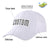 Custom White Black Baseball Cap Curved Eaves Hats Vintage Design for Men/Women/Youth