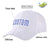 Custom White Royal Blue Baseball Cap Curved Eaves Hats Vintage Design for Men/Women/Youth