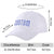 Custom White Royal Blue Baseball Cap Curved Eaves Hats Vintage Design for Men/Women/Youth