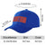 Custom Royal Blue Royal Blue Baseball Cap Curved Eaves Hats Vintage Design for Men/Women/Youth