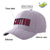 Custom Gray Red Baseball Cap Curved Eaves Hats Vintage Design for Men/Women/Youth