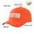 Custom Orange Orange Baseball Cap Curved Eaves Hats Vintage Design for Men/Women/Youth