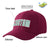 Custom Burgundy Kelly Green Baseball Cap Curved Eaves Hats Vintage Design for Men/Women/Youth