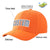 Custom Orange Navy Baseball Cap Curved Eaves Hats Vintage Design for Men/Women/Youth