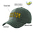 Custom Dark Gray Yellow Baseball Cap Curved Eaves Hats Vintage Design for Men/Women/Youth