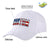 Custom White Usa Baseball Cap Curved Eaves Hats Vintage Design for Men/Women/Youth