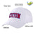 Custom White Red Baseball Cap Curved Eaves Hats Vintage Design for Men/Women/Youth