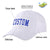 Custom White Royal Blue Baseball Cap Curved Eaves Hats Vintage Design for Men/Women/Youth