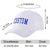 Custom White Royal Blue Baseball Cap Curved Eaves Hats Vintage Design for Men/Women/Youth