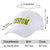 Custom White Kelly Green Baseball Cap Curved Eaves Hats Vintage Design for Men/Women/Youth