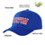 Custom Royal Blue Red Baseball Cap Curved Eaves Hats Vintage Design for Men/Women/Youth