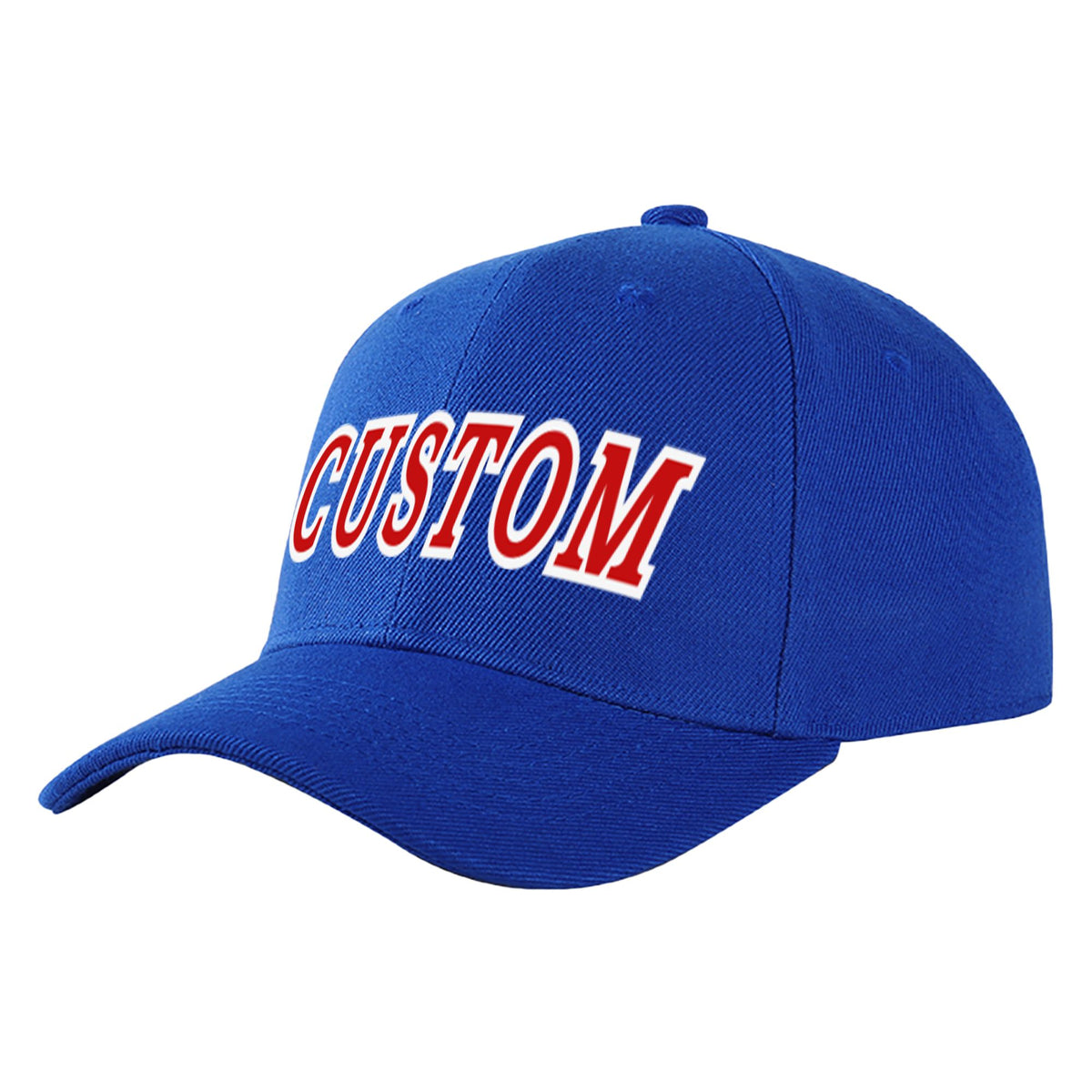 Custom Royal Blue Red Baseball Cap Curved Eaves Hats Vintage Design for Men/Women/Youth