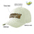 Custom Cream Old Gold Baseball Cap Curved Eaves Hats Vintage Design for Men/Women/Youth