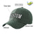 Custom Dark Gray White Baseball Cap Curved Eaves Hats Vintage Design for Men/Women/Youth