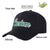 Custom Black Kelly Green Baseball Cap Curved Eaves Hats Vintage Design for Men/Women/Youth