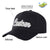 Custom Black Gray Baseball Cap Curved Eaves Hats Vintage Design for Men/Women/Youth