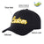 Custom Black White Baseball Cap Curved Eaves Hats Vintage Design for Men/Women/Youth