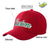 Custom Red Kelly Green Baseball Cap Curved Eaves Hats Vintage Design for Men/Women/Youth