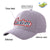 Custom Gray Navy Baseball Cap Curved Eaves Hats Vintage Design for Men/Women/Youth