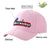 Custom Pink Usa Baseball Cap Curved Eaves Hats Vintage Design for Men/Women/Youth