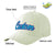 Custom Cream Sky Blue Baseball Cap Curved Eaves Hats Vintage Design for Men/Women/Youth