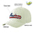 Custom Cream Usa Baseball Cap Curved Eaves Hats Vintage Design for Men/Women/Youth