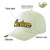 Custom Cream Yellow Baseball Cap Curved Eaves Hats Vintage Design for Men/Women/Youth