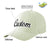 Custom Cream Black Baseball Cap Curved Eaves Hats Vintage Design for Men/Women/Youth