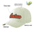 Custom Cream Red Baseball Cap Curved Eaves Hats Vintage Design for Men/Women/Youth