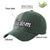 Custom Dark Gray White Baseball Cap Curved Eaves Hats Vintage Design for Men/Women/Youth