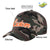 Custom Camo Orange Baseball Cap Curved Eaves Hats Vintage Design for Men/Women/Youth