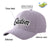 Custom Gray Black Baseball Cap Curved Eaves Hats Vintage Design for Men/Women/Youth