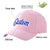 Custom Pink Royal Blue Baseball Cap Curved Eaves Hats Vintage Design for Men/Women/Youth