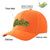 Custom Orange Navy Baseball Cap Curved Eaves Hats Vintage Design for Men/Women/Youth