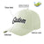 Custom Cream Black Baseball Cap Curved Eaves Hats Vintage Design for Men/Women/Youth