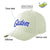 Custom Cream Royal Blue Baseball Cap Curved Eaves Hats Vintage Design for Men/Women/Youth