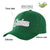 Custom Dark Green Gray Baseball Cap Curved Eaves Hats Vintage Design for Men/Women/Youth