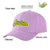 Custom Light Purple Yellow Baseball Cap Curved Eaves Hats Vintage Design for Men/Women/Youth