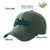 Custom Dark Gray Aqua Baseball Cap Curved Eaves Hats Vintage Design for Men/Women/Youth