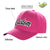 Custom Rose Black Baseball Cap Curved Eaves Hats Vintage Design for Men/Women/Youth