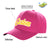 Custom Rose Yellow Baseball Cap Curved Eaves Hats Vintage Design for Men/Women/Youth