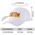 Custom White Crimson Baseball Cap Curved Eaves Hats Vintage Design for Men/Women/Youth