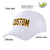 Custom White Black Baseball Cap Curved Eaves Hats Vintage Design for Men/Women/Youth