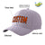 Custom Gray Orange Baseball Cap Curved Eaves Hats Vintage Design for Men/Women/Youth