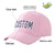 Custom Pink Navy Baseball Cap Curved Eaves Hats Vintage Design for Men/Women/Youth