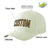 Custom Cream Old Gold Baseball Cap Curved Eaves Hats Vintage Design for Men/Women/Youth