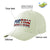 Custom Cream Usa Baseball Cap Curved Eaves Hats Vintage Design for Men/Women/Youth