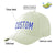 Custom Cream Royal Blue Baseball Cap Curved Eaves Hats Vintage Design for Men/Women/Youth